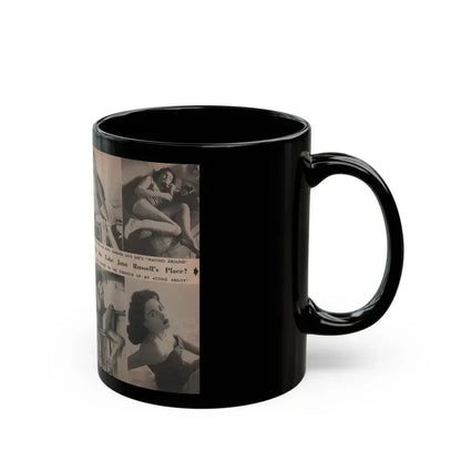 Barbara Darrow #27 - 5 B&W Photos & Article from People Pocket Mag. 12-29-54 (Vintage Female Icon) Black Coffee Mug - Go Mug Yourself