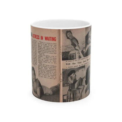 Barbara Darrow #27 - 5 B&W Photos & Article from People Pocket Mag. 12-29-54 (Vintage Female Icon) White Coffee Mug 11oz - Go Mug Yourself