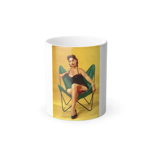 Barbara Darrow #30 - Barbara on Back Cover in Color of BRIEF Digest Mag. Nov. '54 (Vintage Female Icon) Color Changing Mug 11oz 11oz - Go Mug Yourself