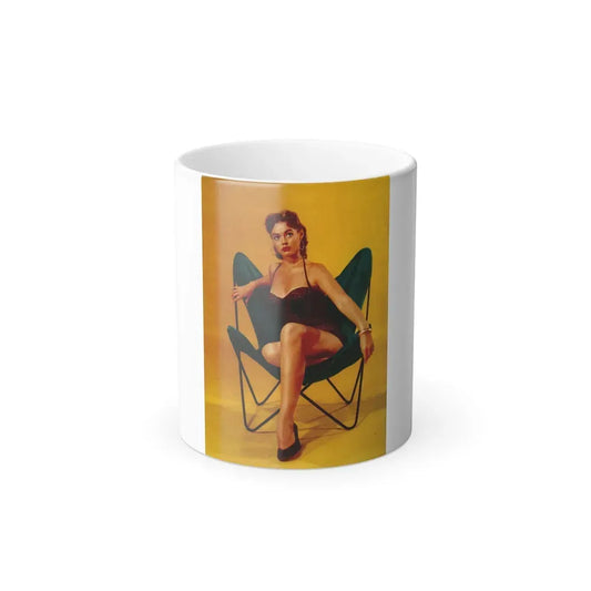 Barbara Darrow #30 - Barbara on Back Cover in Color of BRIEF Digest Mag. Nov. '54_1 (Vintage Female Icon) Color Changing Mug 11oz 11oz - Go Mug Yourself