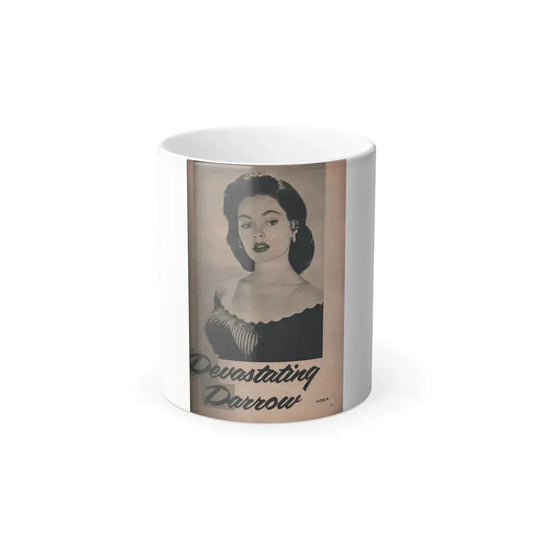 Barbara Darrow #33 - 1 B&W Photo from PHOTO Digest Mag. Dec. '54 (Vintage Female Icon) Color Changing Mug 11oz 11oz - Go Mug Yourself