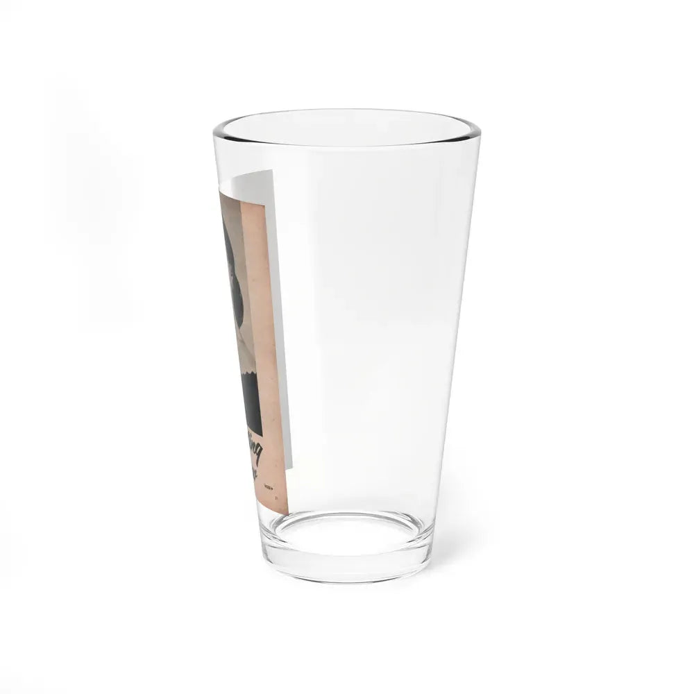 Barbara Darrow #33 - 1 B&W Photo from PHOTO Digest Mag. Dec. '54 (Vintage Female Icon) Pint Glass 16oz - Go Mug Yourself
