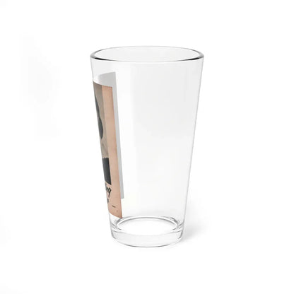 Barbara Darrow #33 - 1 B&W Photo from PHOTO Digest Mag. Dec. '54 (Vintage Female Icon) Pint Glass 16oz - Go Mug Yourself