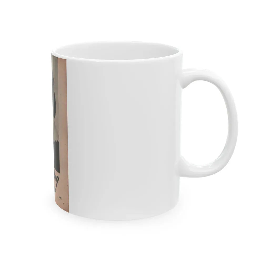 Barbara Darrow #33 - 1 B&W Photo from PHOTO Digest Mag. Dec. '54 (Vintage Female Icon) White Coffee Mug - Go Mug Yourself