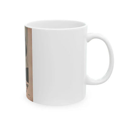 Barbara Darrow #33 - 1 B&W Photo from PHOTO Digest Mag. Dec. '54 (Vintage Female Icon) White Coffee Mug - Go Mug Yourself