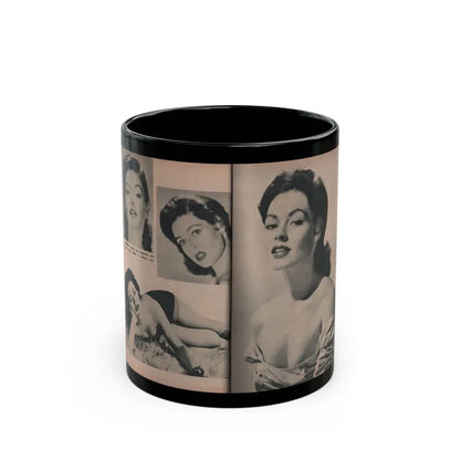 Barbara Darrow #35 - 4 B&W Photos from PHOTO Mag. Dec. '54 (Vintage Female Icon) Black Coffee Mug 11oz - Go Mug Yourself