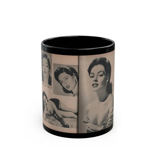 Barbara Darrow #35 - 4 B&W Photos from PHOTO Mag. Dec. '54 (Vintage Female Icon) Black Coffee Mug 11oz - Go Mug Yourself