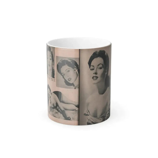 Barbara Darrow #35 - 4 B&W Photos from PHOTO Mag. Dec. '54 (Vintage Female Icon) Color Changing Mug 11oz 11oz - Go Mug Yourself