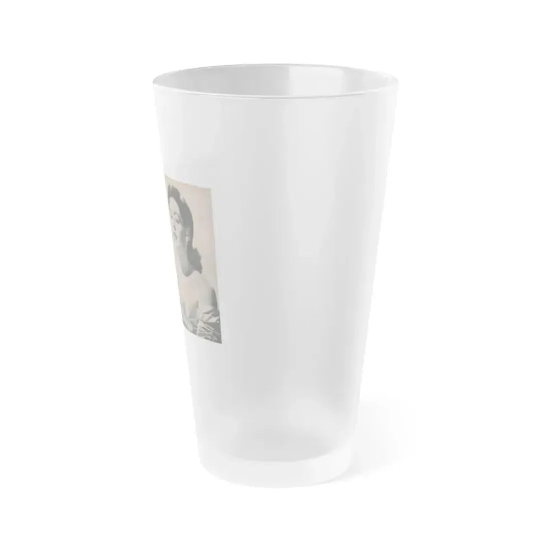 Barbara Darrow #35 - 4 B&W Photos from PHOTO Mag. Dec. '54 (Vintage Female Icon) Frosted Pint Glass 16oz - Go Mug Yourself
