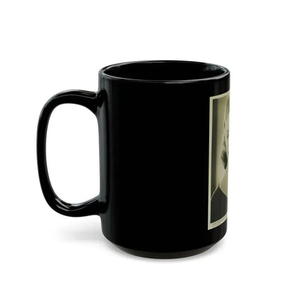 Barbara Darrow #37 (Vintage Female Icon) Black Coffee Mug - Go Mug Yourself
