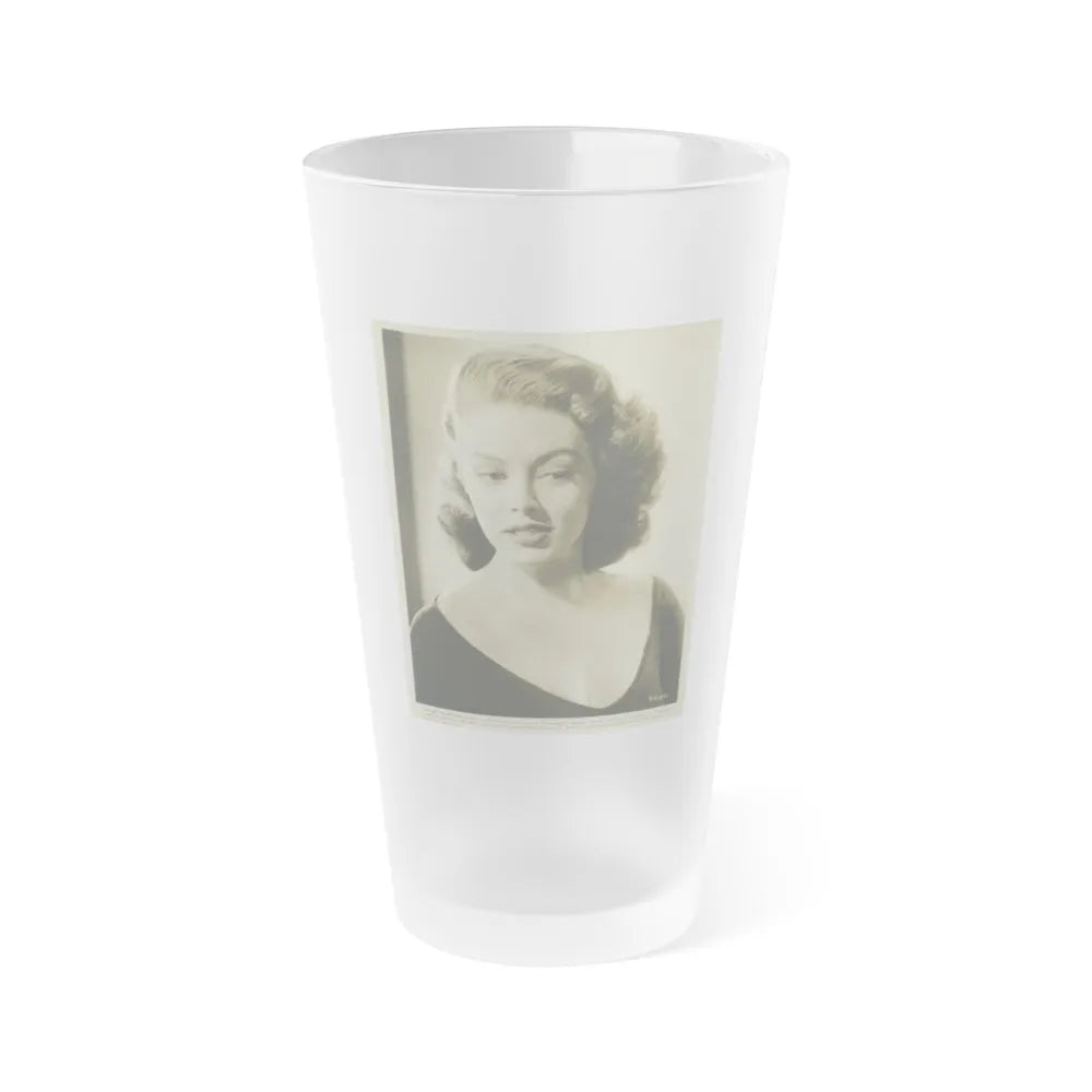 Barbara Darrow #37 (Vintage Female Icon) Frosted Pint Glass 16oz-16oz-Frosted-Go Mug Yourself