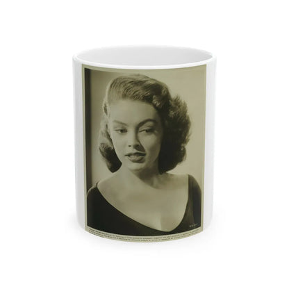 Barbara Darrow #37 (Vintage Female Icon) White Coffee Mug-11oz-Go Mug Yourself