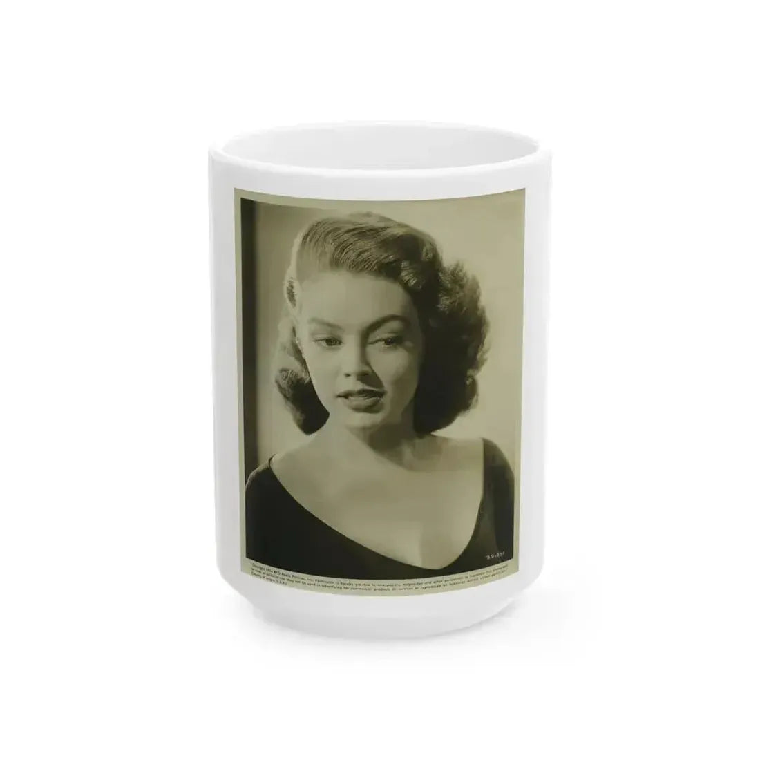 Barbara Darrow #37 (Vintage Female Icon) White Coffee Mug 15oz - Go Mug Yourself