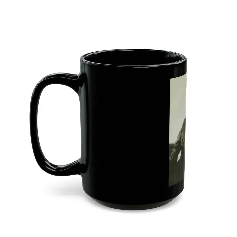 Barbara Darrow #38 (Vintage Female Icon) Black Coffee Mug - Go Mug Yourself