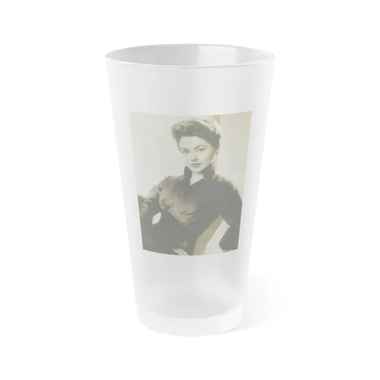 Barbara Darrow #38 (Vintage Female Icon) Frosted Pint Glass 16oz-16oz-Frosted-Go Mug Yourself