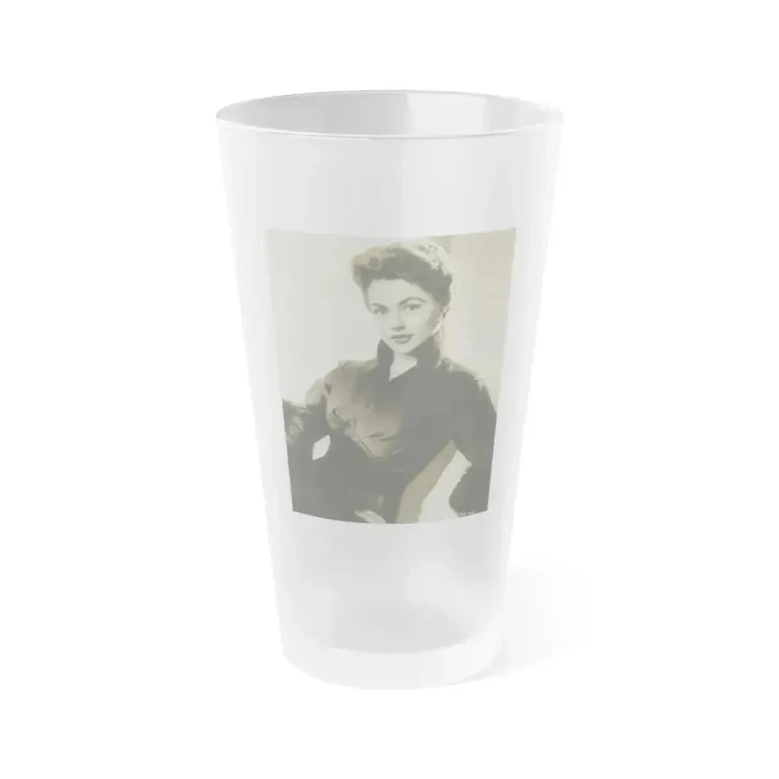 Barbara Darrow #38 (Vintage Female Icon) Frosted Pint Glass 16oz 16oz Frosted - Go Mug Yourself