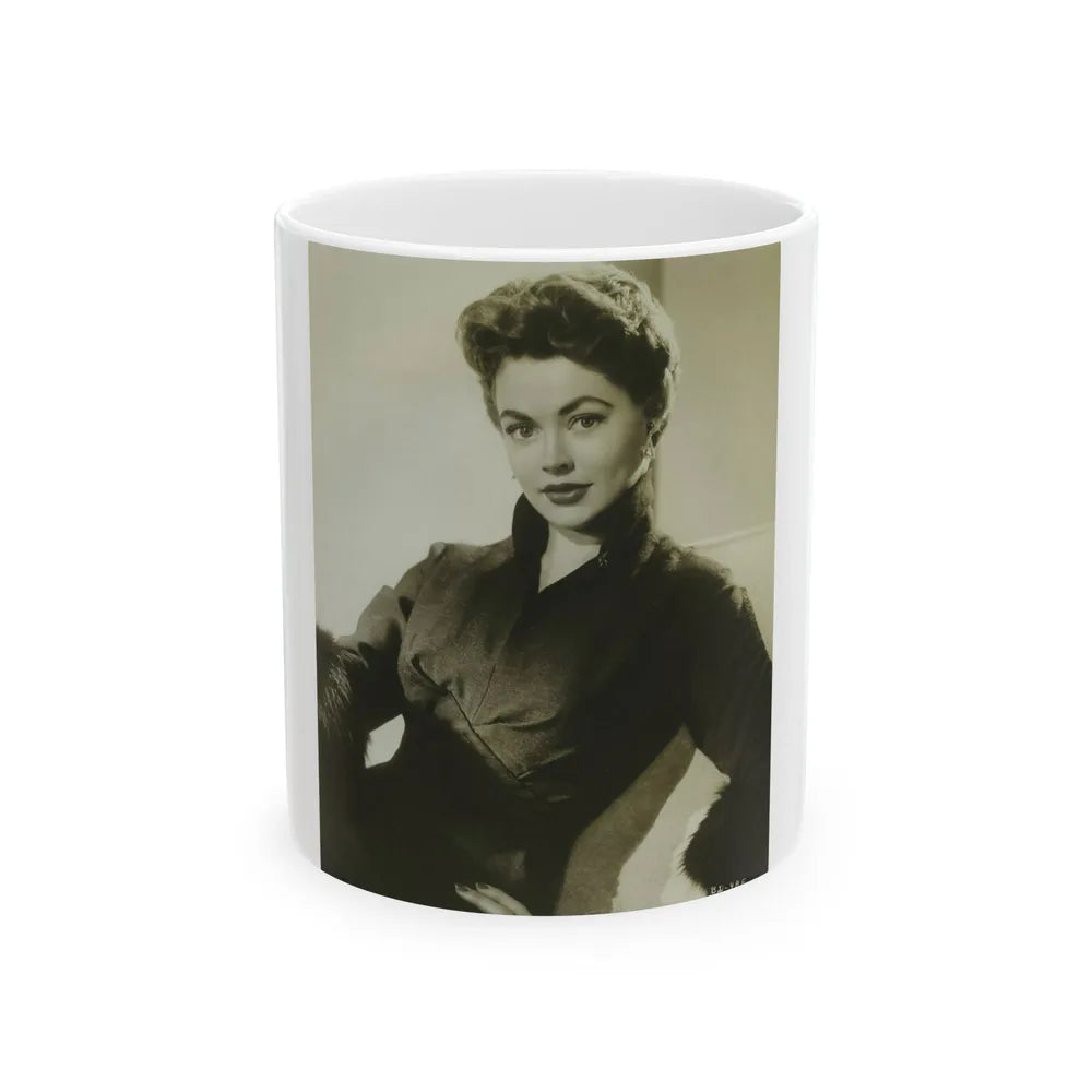 Barbara Darrow #38 (Vintage Female Icon) White Coffee Mug-11oz-Go Mug Yourself