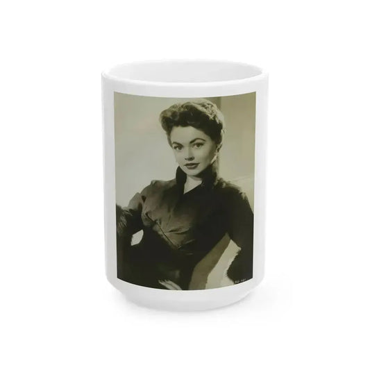 Barbara Darrow #38 (Vintage Female Icon) White Coffee Mug 15oz - Go Mug Yourself