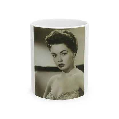 Barbara Darrow #39 (Vintage Female Icon) White Coffee Mug-11oz-Go Mug Yourself