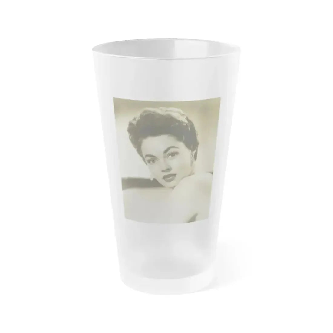 Barbara Darrow #40 (Vintage Female Icon) Frosted Pint Glass 16oz 16oz Frosted - Go Mug Yourself