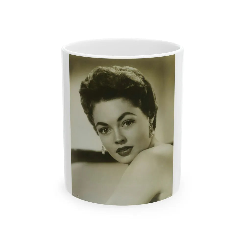 Barbara Darrow #40 (Vintage Female Icon) White Coffee Mug-11oz-Go Mug Yourself