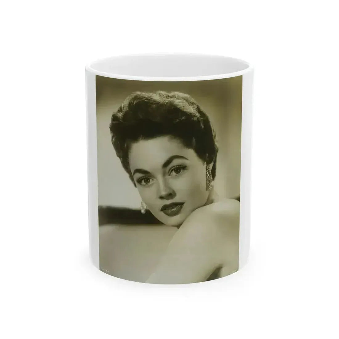 Barbara Darrow #40 (Vintage Female Icon) White Coffee Mug 11oz - Go Mug Yourself