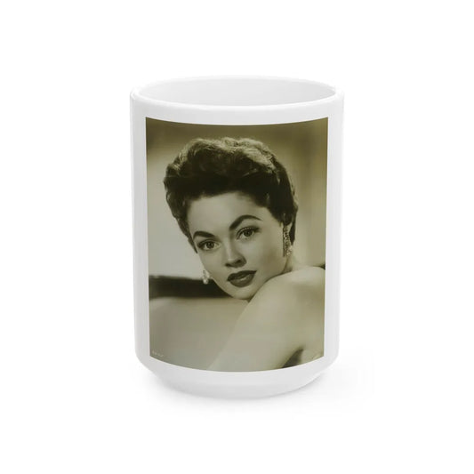 Barbara Darrow #40 (Vintage Female Icon) White Coffee Mug-15oz-Go Mug Yourself