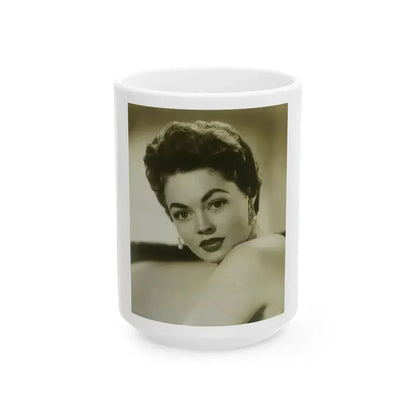 Barbara Darrow #40 (Vintage Female Icon) White Coffee Mug 15oz - Go Mug Yourself