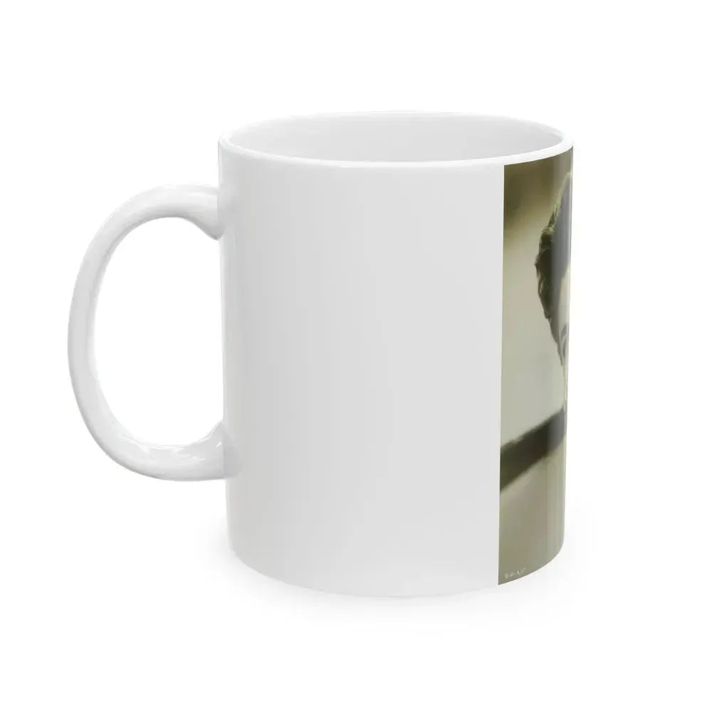Barbara Darrow #40 (Vintage Female Icon) White Coffee Mug - Go Mug Yourself
