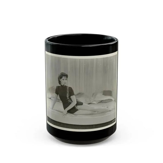 Barbara Darrow #41 (Vintage Female Icon) Black Coffee Mug 15oz - Go Mug Yourself