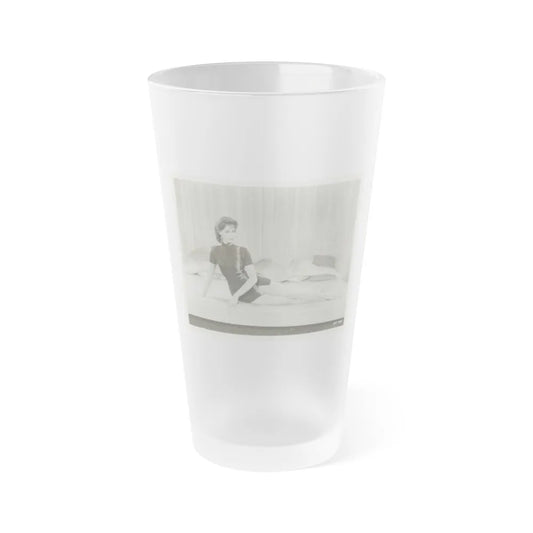 Barbara Darrow #41 (Vintage Female Icon) Frosted Pint Glass 16oz-16oz-Frosted-Go Mug Yourself