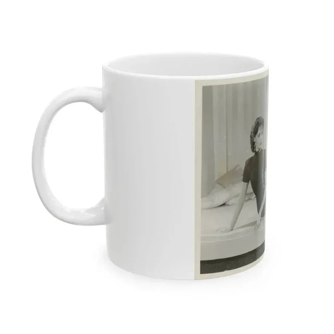 Barbara Darrow #41 (Vintage Female Icon) White Coffee Mug - Go Mug Yourself