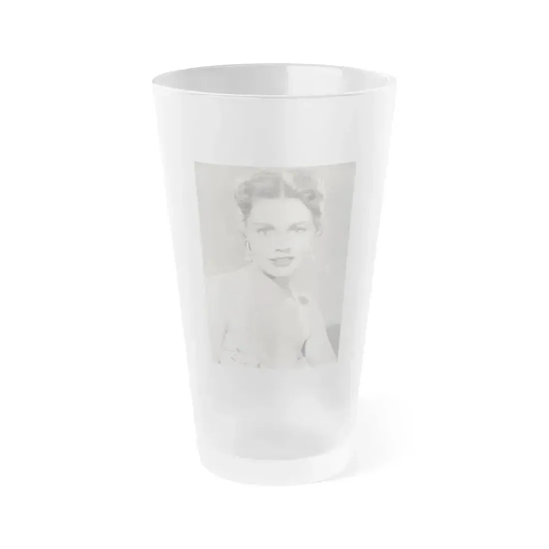Barbara Darrow #43 (Vintage Female Icon) Frosted Pint Glass 16oz 16oz Frosted - Go Mug Yourself