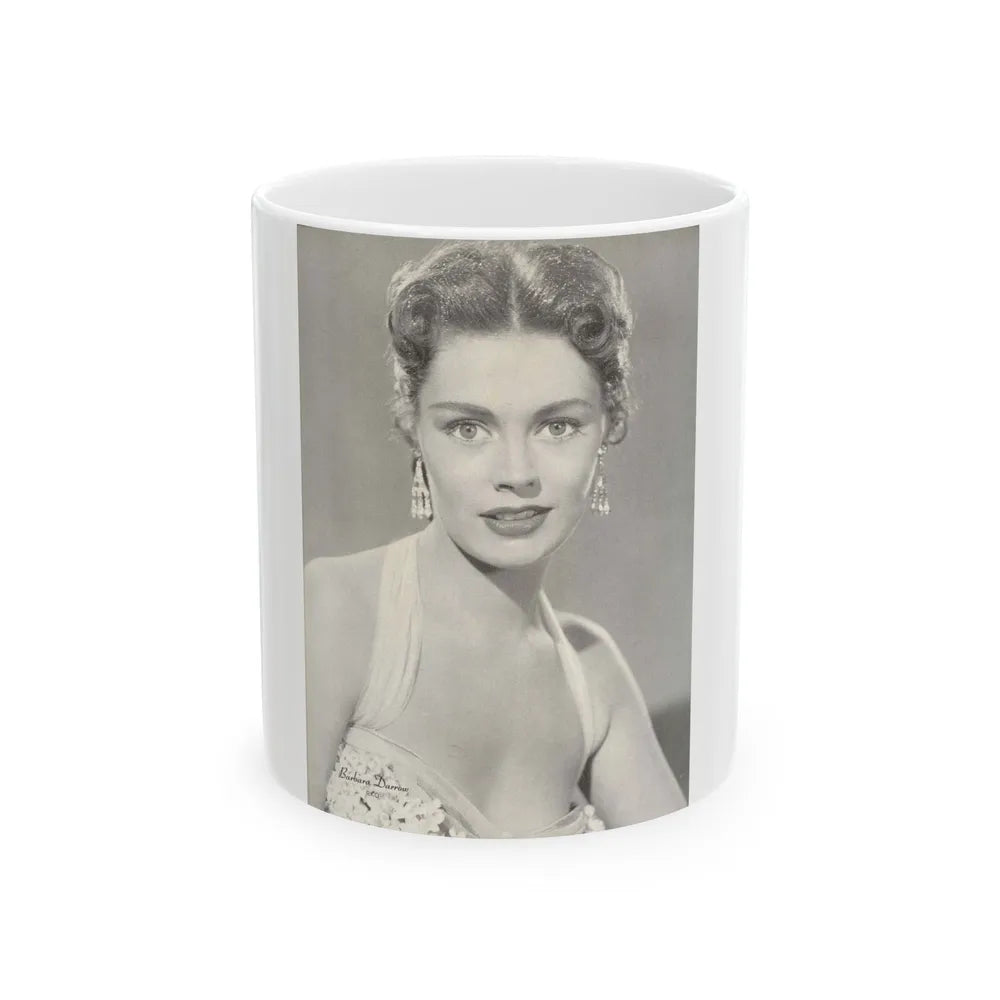 Barbara Darrow #43 (Vintage Female Icon) White Coffee Mug-11oz-Go Mug Yourself