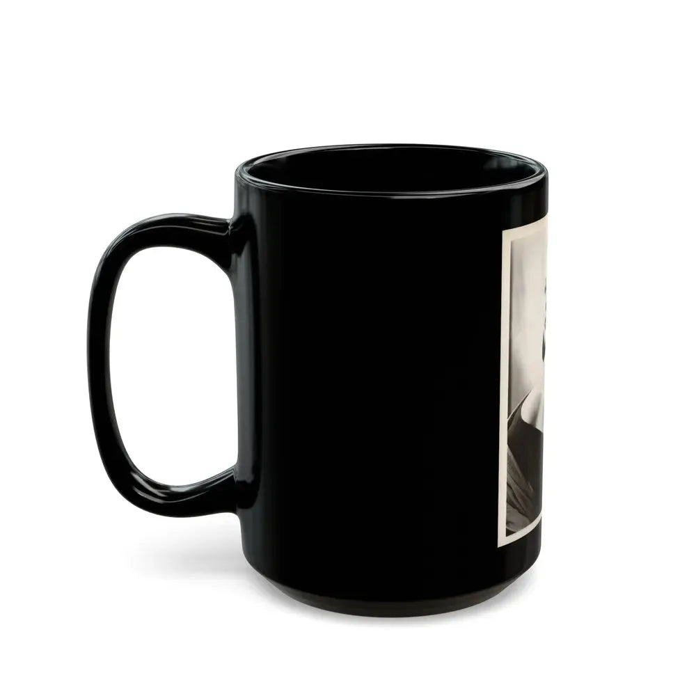 Barbara Darrow #44 - Vintage 8x10 B&W Glamour Portrait Circa Early 50's (Vintage Female Icon) Black Coffee Mug - Go Mug Yourself