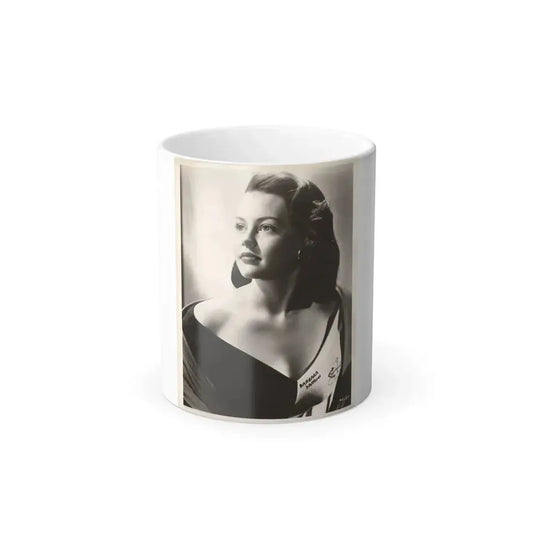 Barbara Darrow #44 - Vintage 8x10 B&W Glamour Portrait Circa Early 50's (Vintage Female Icon) Color Changing Mug 11oz 11oz - Go Mug Yourself