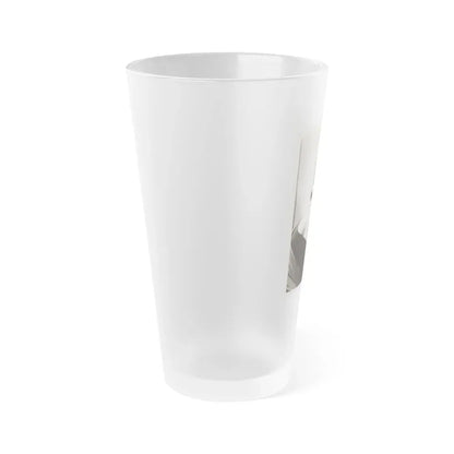 Barbara Darrow #44 - Vintage 8x10 B&W Glamour Portrait Circa Early 50's (Vintage Female Icon) Frosted Pint Glass 16oz - Go Mug Yourself