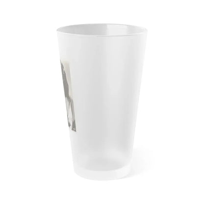 Barbara Darrow #44 - Vintage 8x10 B&W Glamour Portrait Circa Early 50's (Vintage Female Icon) Frosted Pint Glass 16oz - Go Mug Yourself