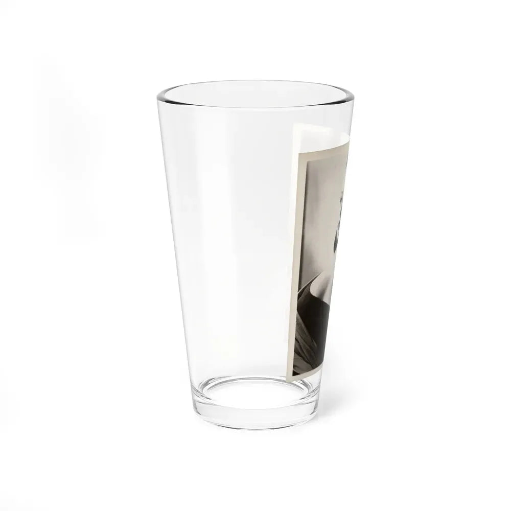 Barbara Darrow #44 - Vintage 8x10 B&W Glamour Portrait Circa Early 50's (Vintage Female Icon) Pint Glass 16oz - Go Mug Yourself