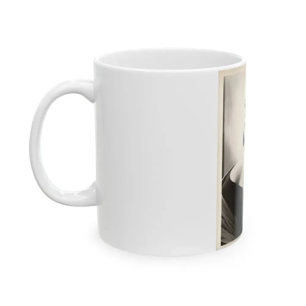 Barbara Darrow #44 - Vintage 8x10 B&W Glamour Portrait Circa Early 50's (Vintage Female Icon) White Coffee Mug - Go Mug Yourself