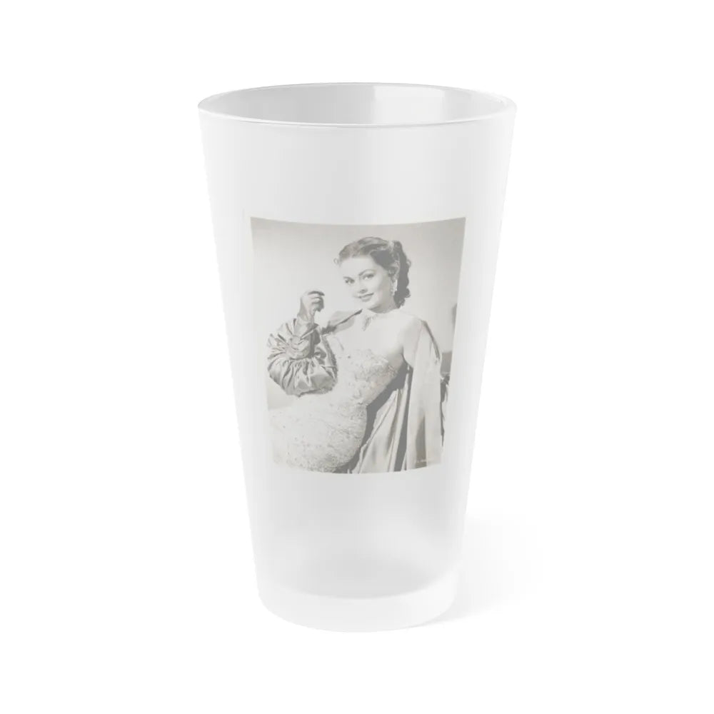 Barbara Darrow #46 (Vintage Female Icon) Frosted Pint Glass 16oz-16oz-Frosted-Go Mug Yourself