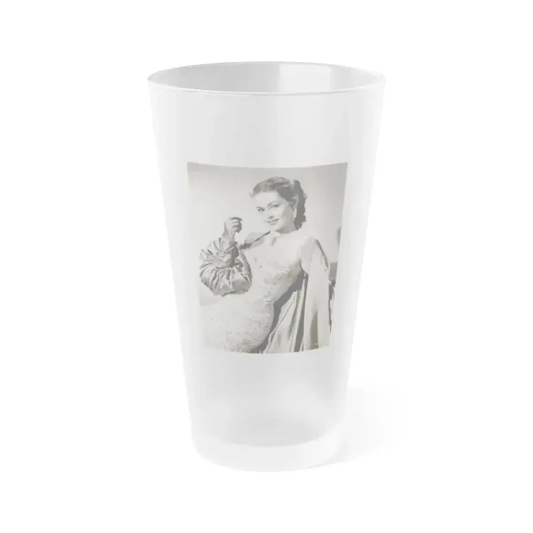 Barbara Darrow #46 (Vintage Female Icon) Frosted Pint Glass 16oz 16oz Frosted - Go Mug Yourself