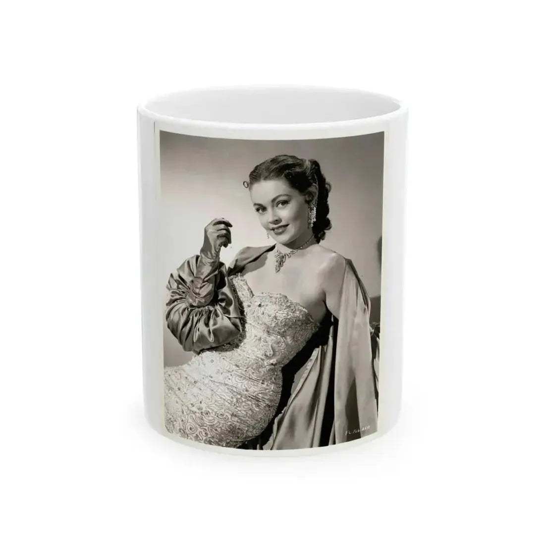 Barbara Darrow #46 (Vintage Female Icon) White Coffee Mug 11oz - Go Mug Yourself