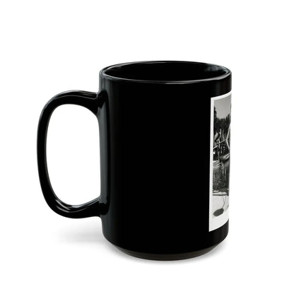 Barbara Darrow #47 (Vintage Female Icon) Black Coffee Mug-Go Mug Yourself