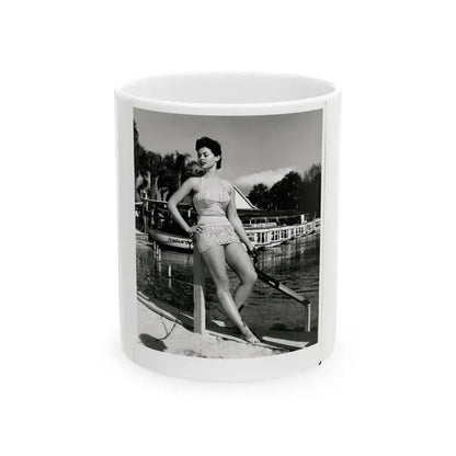 Barbara Darrow #47 (Vintage Female Icon) White Coffee Mug 11oz - Go Mug Yourself
