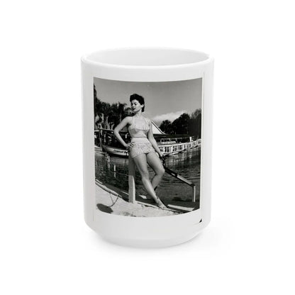 Barbara Darrow #47 (Vintage Female Icon) White Coffee Mug-15oz-Go Mug Yourself