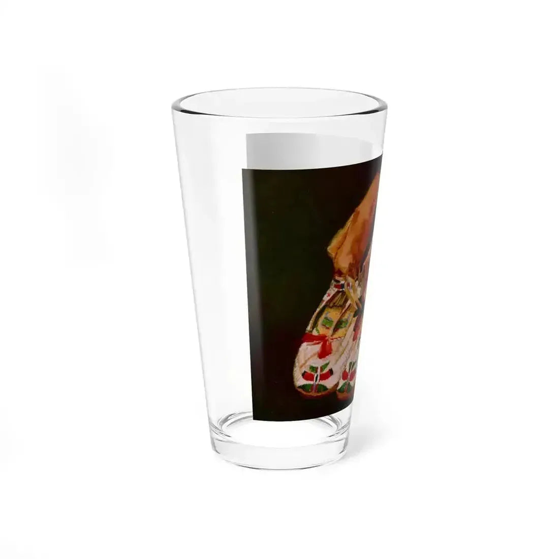 Barbara Ivey - Old Moccasins (Native Americans in Art) Pint Glass 16oz - Go Mug Yourself