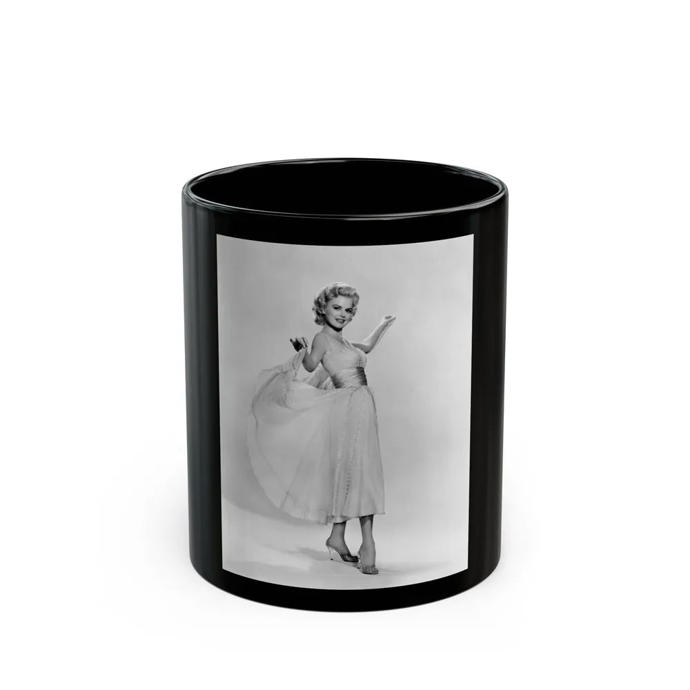 Barbara Lang #22 (Vintage Female Icon) Black Coffee Mug-11oz-Go Mug Yourself