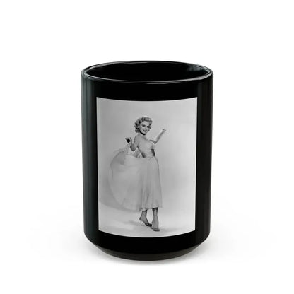 Barbara Lang #22 (Vintage Female Icon) Black Coffee Mug 15oz - Go Mug Yourself