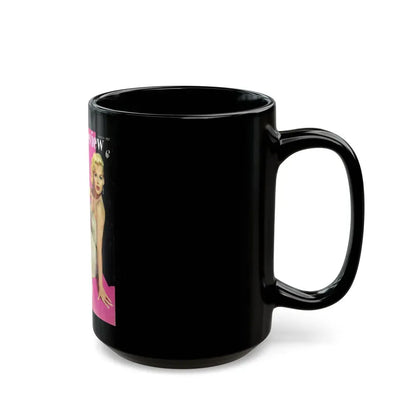 Barbara Lang #29 - Mag. Cover (Vintage Female Icon) Black Coffee Mug - Go Mug Yourself
